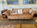 tan leather Tetrad Matisse grand sofa